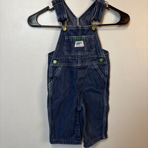 Liberty Bib Denim Overalls Dark Wash Baby Boy Girl 12 months Farmer Toddler